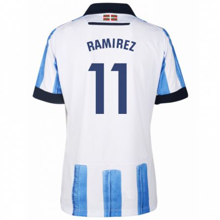 Kandiny Férfi Darío Ramirez #11 Kék Fehér Hazai Jersey 2023/24 Mez Póló Ing