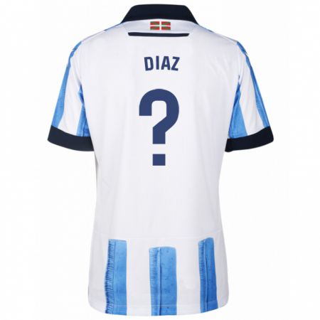 Kandiny Férfi Dani Díaz #0 Kék Fehér Hazai Jersey 2023/24 Mez Póló Ing