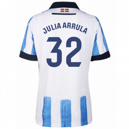 Kandiny Férfi Julia Arrula #32 Kék Fehér Hazai Jersey 2023/24 Mez Póló Ing
