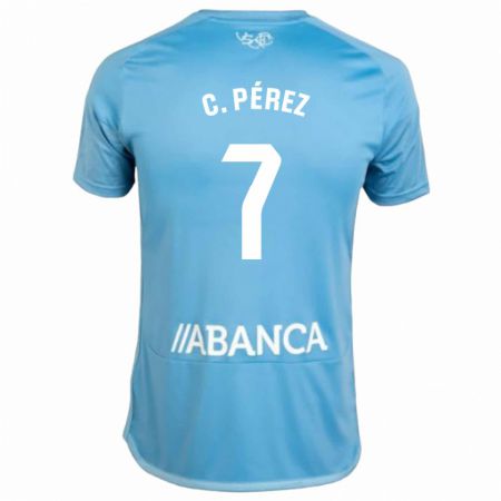 Kandiny Férfi Carles Pérez #7 Kék Hazai Jersey 2023/24 Mez Póló Ing