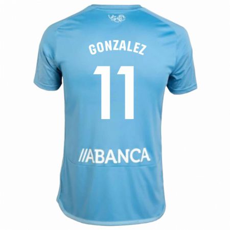 Kandiny Férfi Alfon González #11 Kék Hazai Jersey 2023/24 Mez Póló Ing