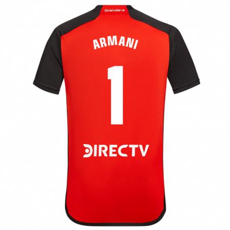 Kandiny Férfi Franco Armani #1 Piros Idegenbeli Jersey 2023/24 Mez Póló Ing