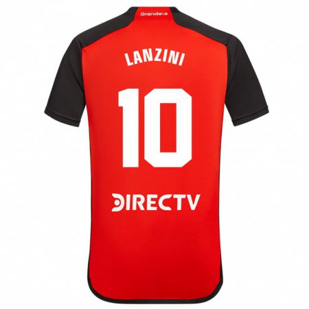 Kandiny Férfi Manuel Lanzini #10 Piros Idegenbeli Jersey 2023/24 Mez Póló Ing