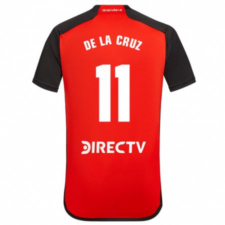 Kandiny Férfi Nicolás De La Cruz #11 Piros Idegenbeli Jersey 2023/24 Mez Póló Ing