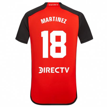 Kandiny Férfi Pity Martínez #18 Piros Idegenbeli Jersey 2023/24 Mez Póló Ing