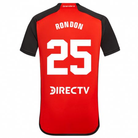 Kandiny Férfi Salomón Rondón #25 Piros Idegenbeli Jersey 2023/24 Mez Póló Ing
