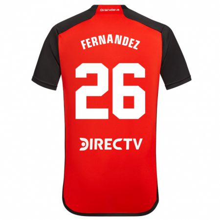 Kandiny Férfi Nacho Fernández #26 Piros Idegenbeli Jersey 2023/24 Mez Póló Ing