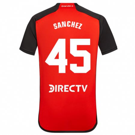 Kandiny Férfi Sebastián Sánchez #45 Piros Idegenbeli Jersey 2023/24 Mez Póló Ing