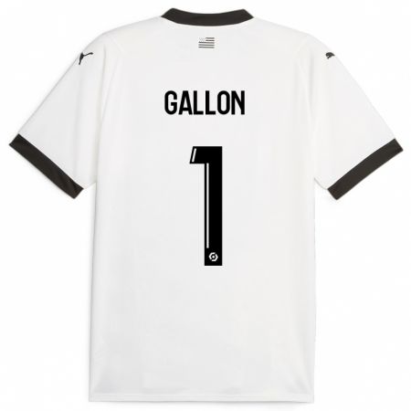 Kandiny Férfi Gauthier Gallon #1 Fehér Idegenbeli Jersey 2023/24 Mez Póló Ing