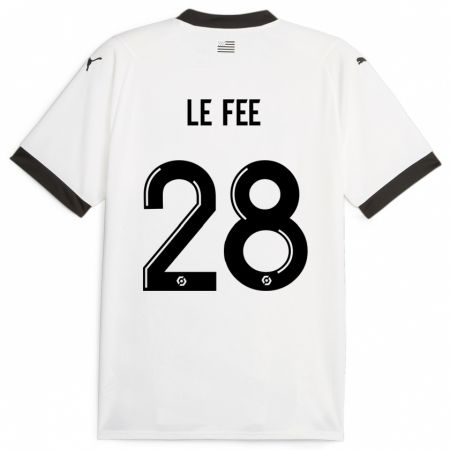 Kandiny Férfi Enzo Le Fée #28 Fehér Idegenbeli Jersey 2023/24 Mez Póló Ing