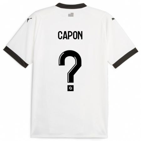 Kandiny Férfi José Capon #0 Fehér Idegenbeli Jersey 2023/24 Mez Póló Ing