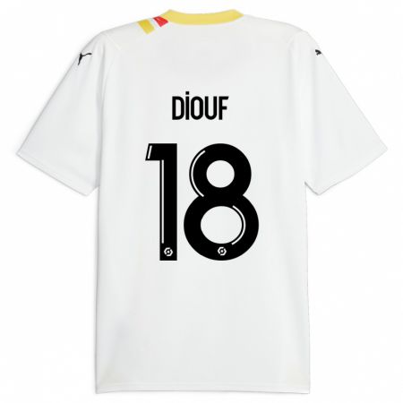 Kandiny Férfi Andy Diouf #18 Fekete Idegenbeli Jersey 2023/24 Mez Póló Ing