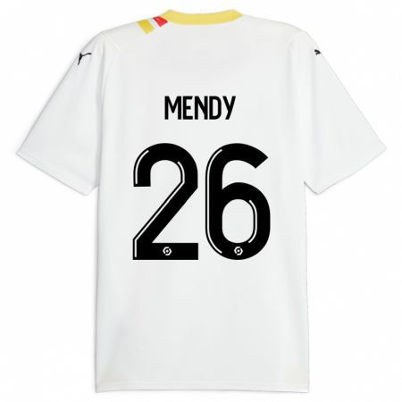 Kandiny Férfi Nampalys Mendy #26 Fekete Idegenbeli Jersey 2023/24 Mez Póló Ing