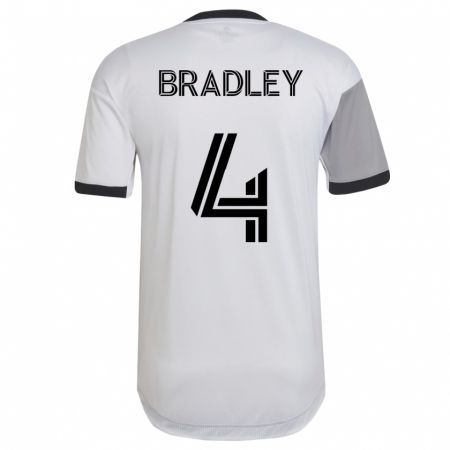 Kandiny Férfi Michael Bradley #4 Fehér Idegenbeli Jersey 2023/24 Mez Póló Ing