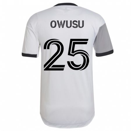 Kandiny Férfi Prince Osei Owusu #25 Fehér Idegenbeli Jersey 2023/24 Mez Póló Ing