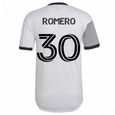 Kandiny Férfi Tomás Romero #30 Fehér Idegenbeli Jersey 2023/24 Mez Póló Ing