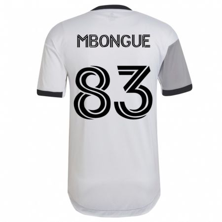 Kandiny Férfi Hugo Mbongue #83 Fehér Idegenbeli Jersey 2023/24 Mez Póló Ing