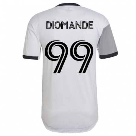 Kandiny Férfi Adama Diomande #99 Fehér Idegenbeli Jersey 2023/24 Mez Póló Ing
