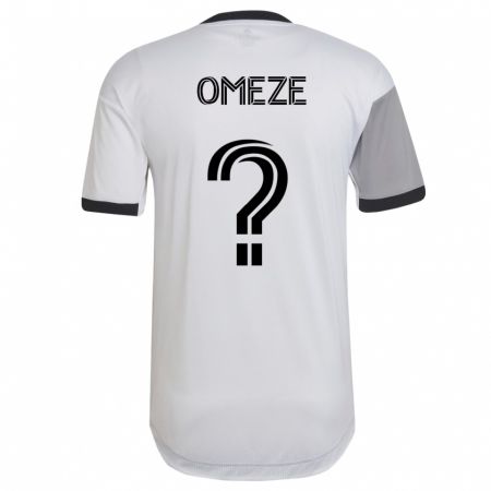 Kandiny Férfi Chimere Omeze #0 Fehér Idegenbeli Jersey 2023/24 Mez Póló Ing