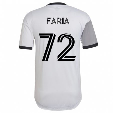 Kandiny Férfi Jordan Faria #72 Fehér Idegenbeli Jersey 2023/24 Mez Póló Ing
