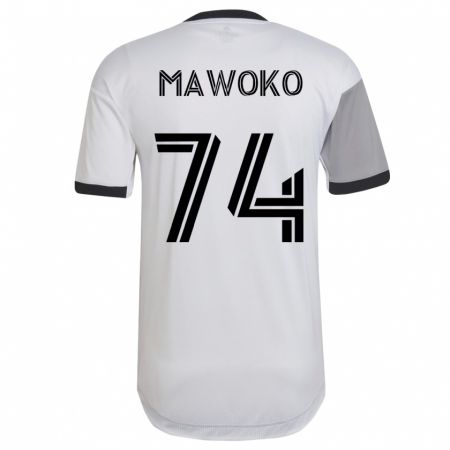 Kandiny Férfi Kundai Mawoko #74 Fehér Idegenbeli Jersey 2023/24 Mez Póló Ing