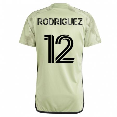 Kandiny Férfi Jeremi Rodríguez #12 Zöld Idegenbeli Jersey 2023/24 Mez Póló Ing