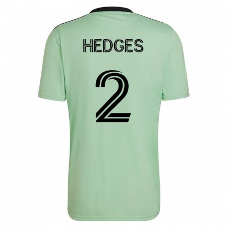 Kandiny Férfi Matt Hedges #2 Világos Zöld Idegenbeli Jersey 2023/24 Mez Póló Ing