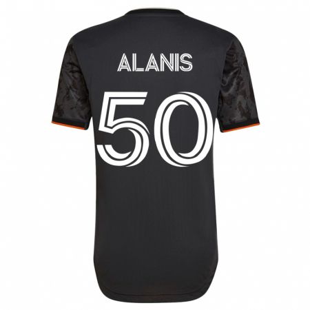 Kandiny Férfi Brian Alanis #50 Fekete Idegenbeli Jersey 2023/24 Mez Póló Ing