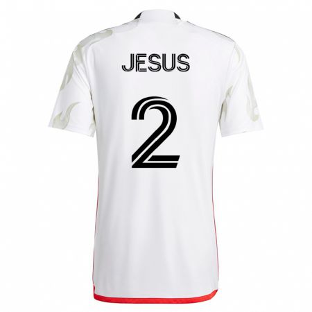 Kandiny Férfi Geovane Jesus #2 Fehér Idegenbeli Jersey 2023/24 Mez Póló Ing