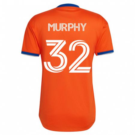 Kandiny Férfi Ian Murphy #32 Fehér Idegenbeli Jersey 2023/24 Mez Póló Ing