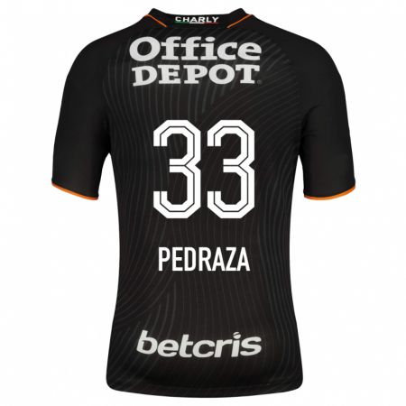 Kandiny Férfi Pedro Pedraza #33 Fekete Idegenbeli Jersey 2023/24 Mez Póló Ing