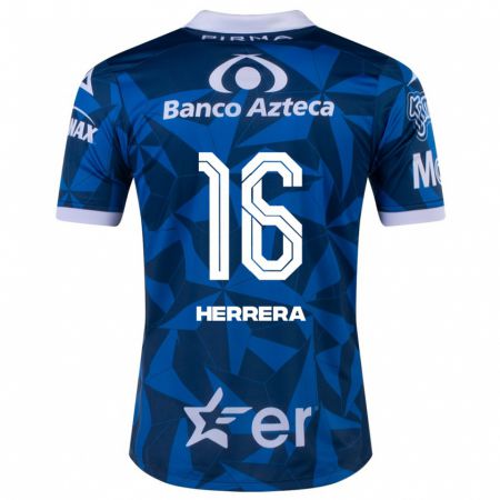 Kandiny Férfi Alberto Herrera #16 Kék Idegenbeli Jersey 2023/24 Mez Póló Ing