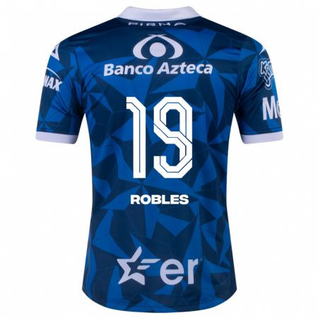 Kandiny Férfi Ángel Robles #19 Kék Idegenbeli Jersey 2023/24 Mez Póló Ing