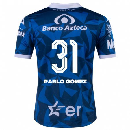 Kandiny Férfi Juan Pablo Gómez #31 Kék Idegenbeli Jersey 2023/24 Mez Póló Ing