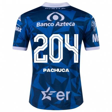 Kandiny Férfi José Pachuca #204 Kék Idegenbeli Jersey 2023/24 Mez Póló Ing