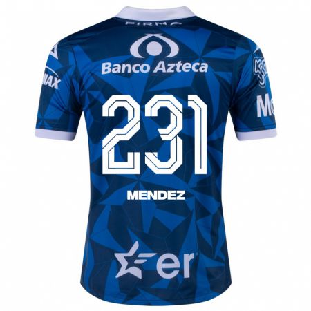 Kandiny Férfi Alejandro Méndez #231 Kék Idegenbeli Jersey 2023/24 Mez Póló Ing