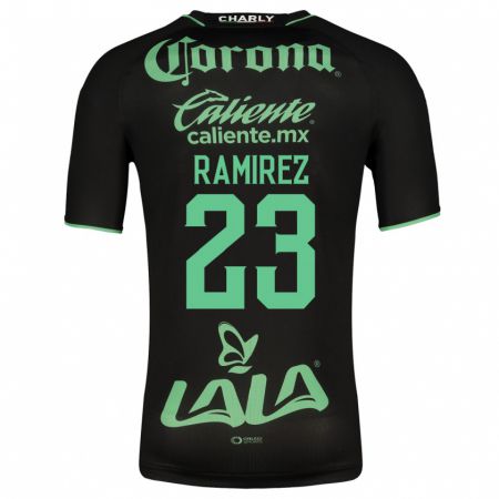 Kandiny Férfi Alexxandra Ramírez #23 Fekete Idegenbeli Jersey 2023/24 Mez Póló Ing