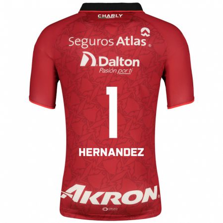 Kandiny Férfi José Hernández #1 Piros Idegenbeli Jersey 2023/24 Mez Póló Ing