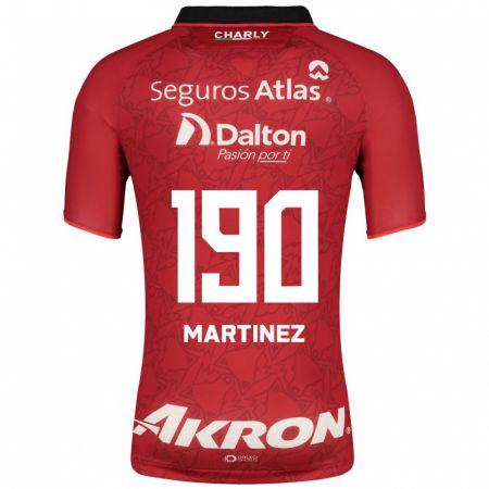 Kandiny Férfi Luis Carlos Martínez #190 Piros Idegenbeli Jersey 2023/24 Mez Póló Ing