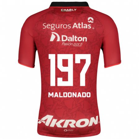 Kandiny Férfi Leonardo Pérez Maldonado #197 Piros Idegenbeli Jersey 2023/24 Mez Póló Ing
