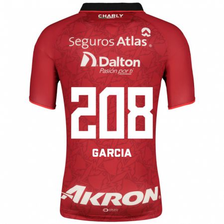 Kandiny Férfi Ángel García #208 Piros Idegenbeli Jersey 2023/24 Mez Póló Ing