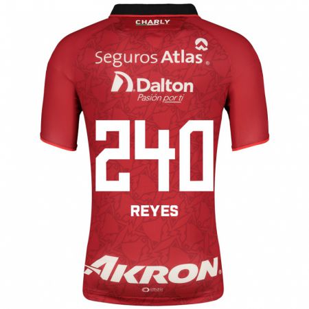 Kandiny Férfi Óscar Reyes #240 Piros Idegenbeli Jersey 2023/24 Mez Póló Ing