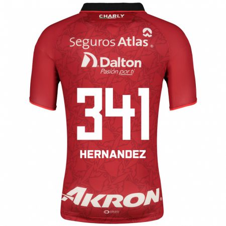 Kandiny Férfi Leonardo Hernández #341 Piros Idegenbeli Jersey 2023/24 Mez Póló Ing