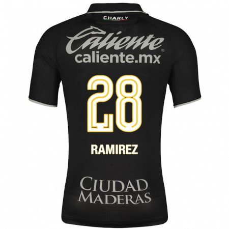 Kandiny Férfi David Ramírez #28 Fekete Idegenbeli Jersey 2023/24 Mez Póló Ing