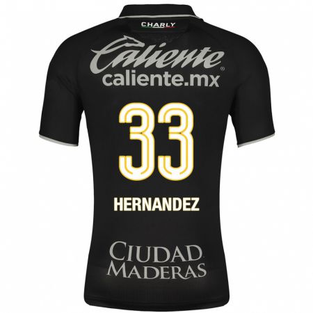 Kandiny Férfi Pedro Hernández #33 Fekete Idegenbeli Jersey 2023/24 Mez Póló Ing