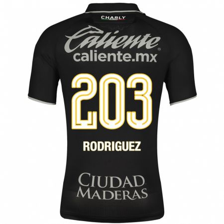 Kandiny Férfi César Rodríguez #203 Fekete Idegenbeli Jersey 2023/24 Mez Póló Ing
