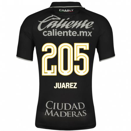 Kandiny Férfi Moisés Juárez #205 Fekete Idegenbeli Jersey 2023/24 Mez Póló Ing