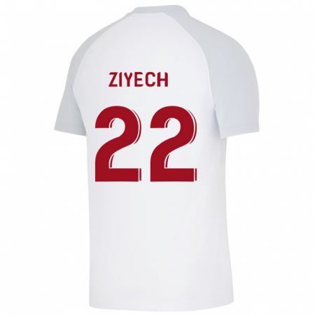 Kandiny Férfi Hakim Ziyech #22 Fehér Idegenbeli Jersey 2023/24 Mez Póló Ing