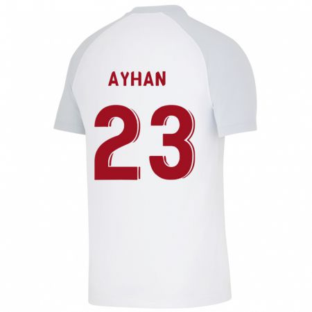 Kandiny Férfi Kaan Ayhan #23 Fehér Idegenbeli Jersey 2023/24 Mez Póló Ing