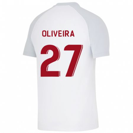 Kandiny Férfi Sérgio Oliveira #27 Fehér Idegenbeli Jersey 2023/24 Mez Póló Ing
